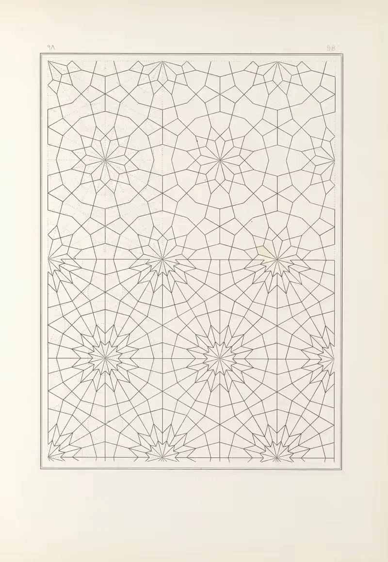 Les éléments de l'art arabe pl 098 by Jules Bourgoin, 1879 — digital art print download