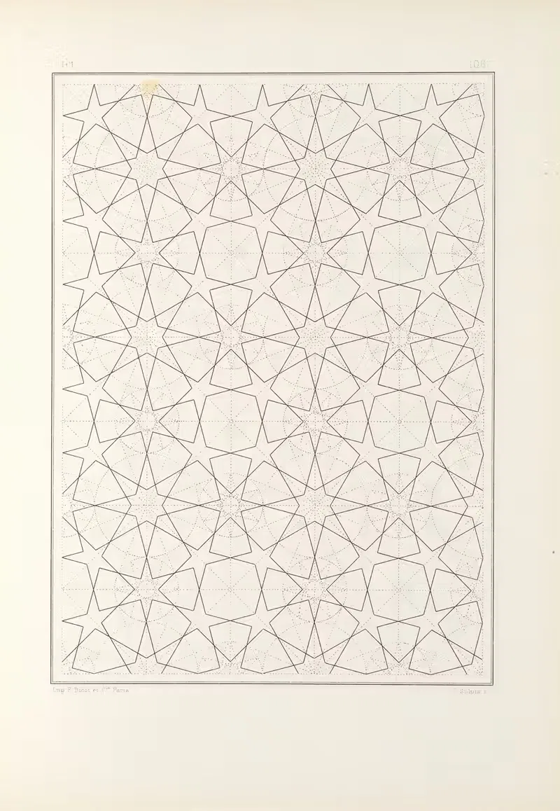 Элементы арабского искусства Пл.106 by Жюль Бургуа, 1879 — digital art print download