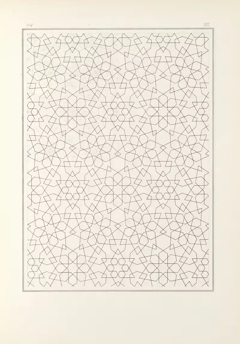Les éléments de l'art arabe pl 107 by Jules Bourgoin, 1879 — digital art print download