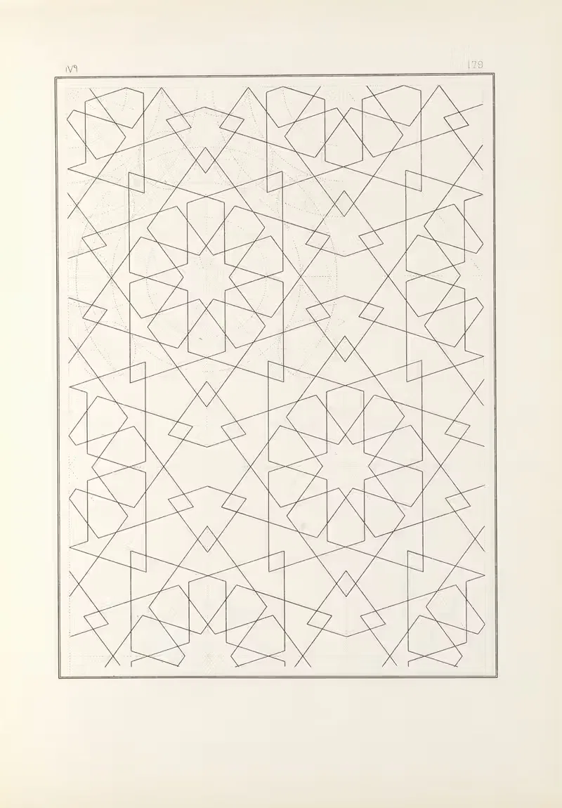 Les éléments de l'art arabe pl 179 by Jules Bourgoin, 1879 — digital art print download