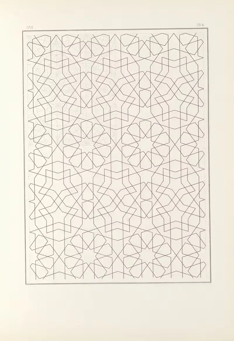 Les éléments de l'art arabe pl 184 by Jules Bourgoin, 1879 — digital art print download