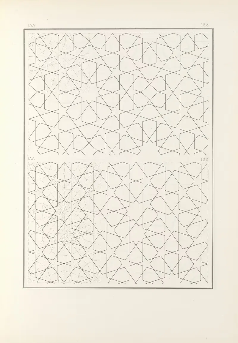 Les éléments de l'art arabe pl 188 by Jules Bourgoin, 1879 — digital art print download