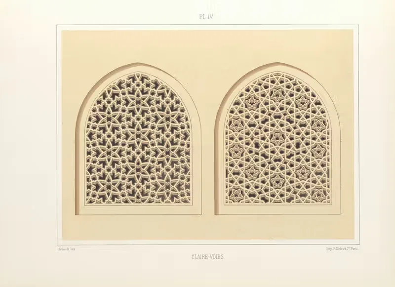 Les éléments de l'art arabe pl 194 by Jules Bourgoin, 1879 — digital art print download