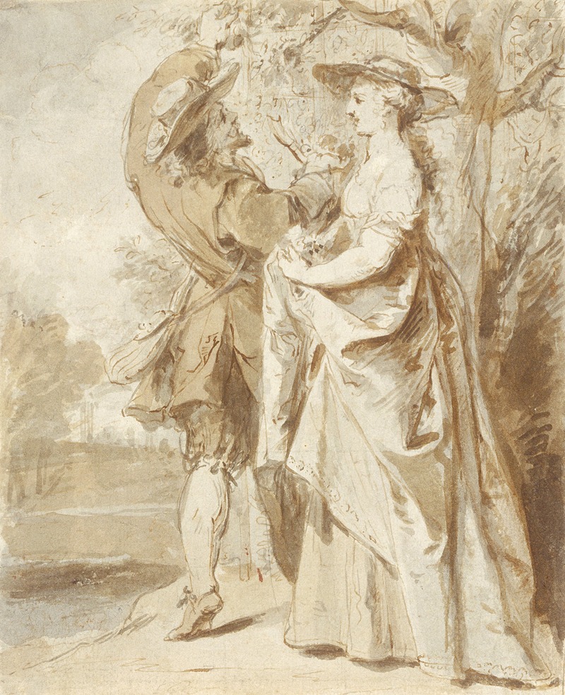 Couple in Garden by Jan Thomas van Yperen — digital art print download