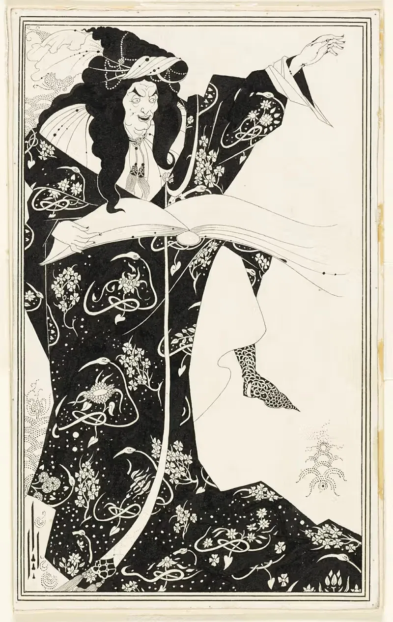 Вергилий-колдун by Обри Винсент Бирдсли, c. 1893 — digital art print download