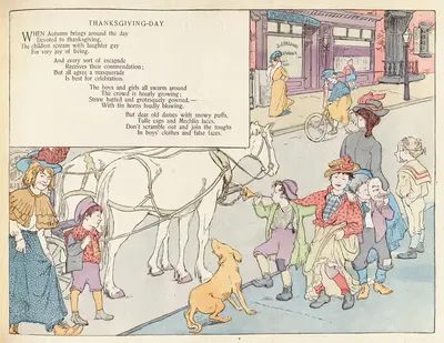 Thanksgiving-Day by Ethel Mars, 1902 — digital art print download