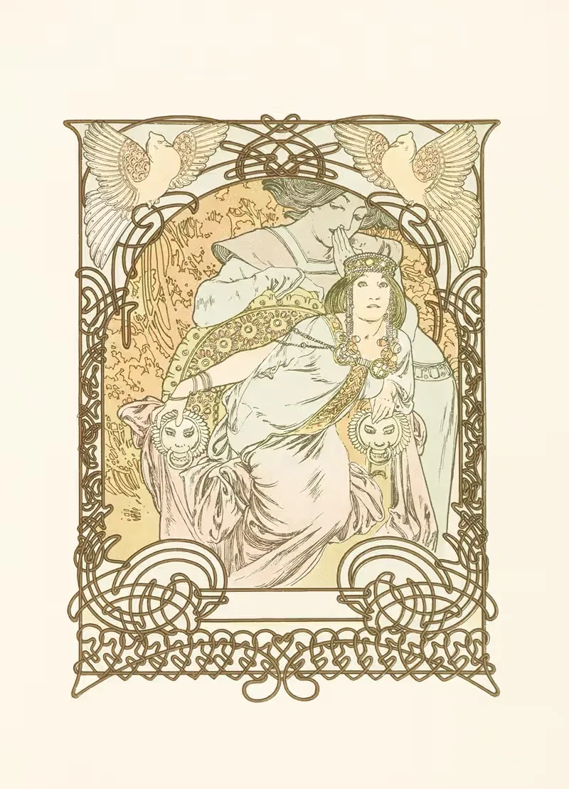 Ilsée by Alphonse Mucha, 1901 — digital art print download