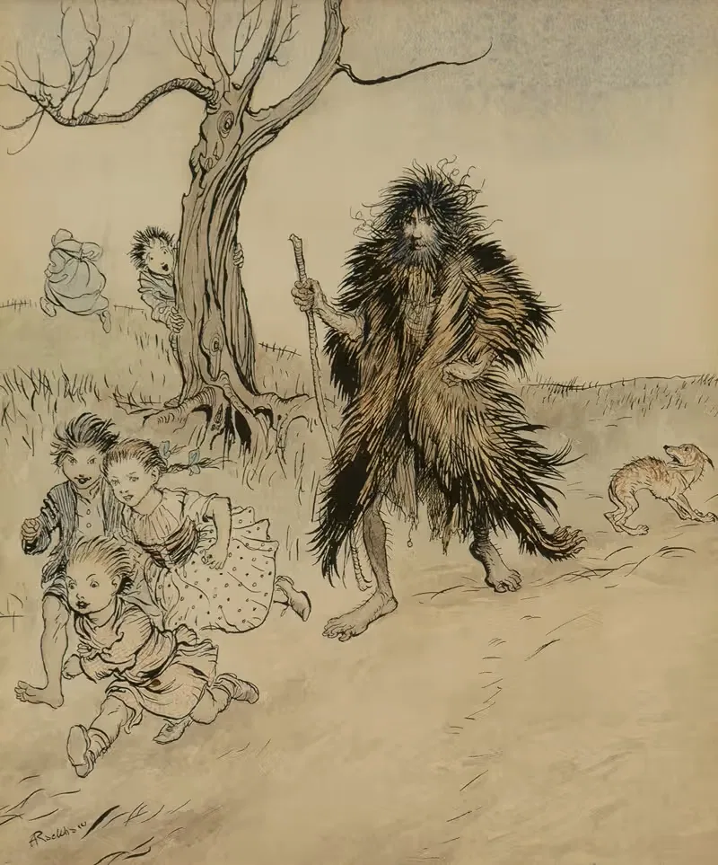 Кто видел, как он убегает by Артур Рэкхэм, 1917 — digital art print download