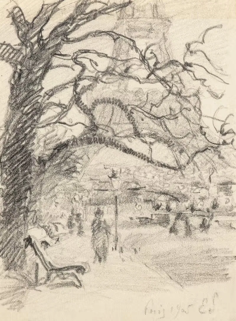 Париж, Шамп де Марс by Клод Эмиль Шюффенекер, 1905 — digital art print download