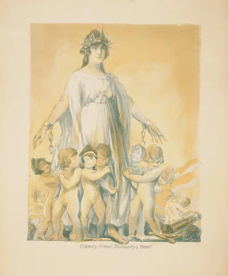 Свобода, освобожденная, нужда человечества! by Александр О. Леви, 1918 — digital art print download