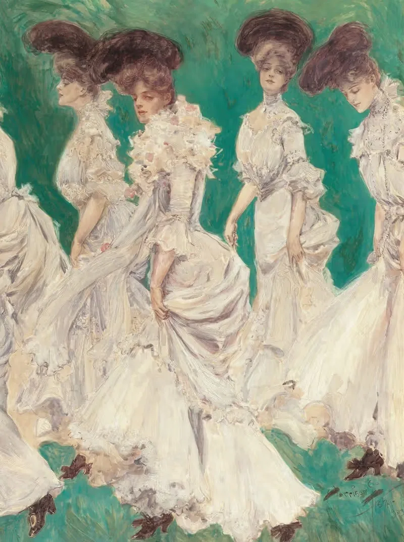 Выпускной by Харрисон Фишер, 1903 — digital art print download