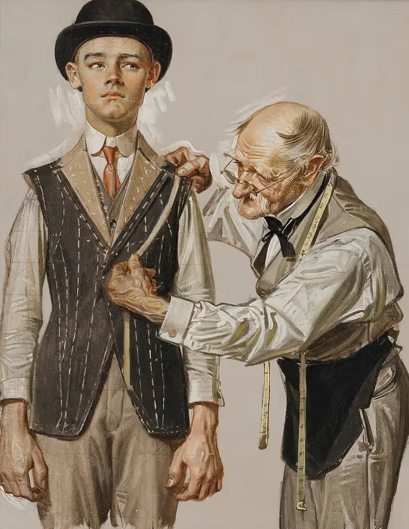 Подогнано под костюм by Джозеф Кристиан Лейендеккер, 1916 — digital art print download