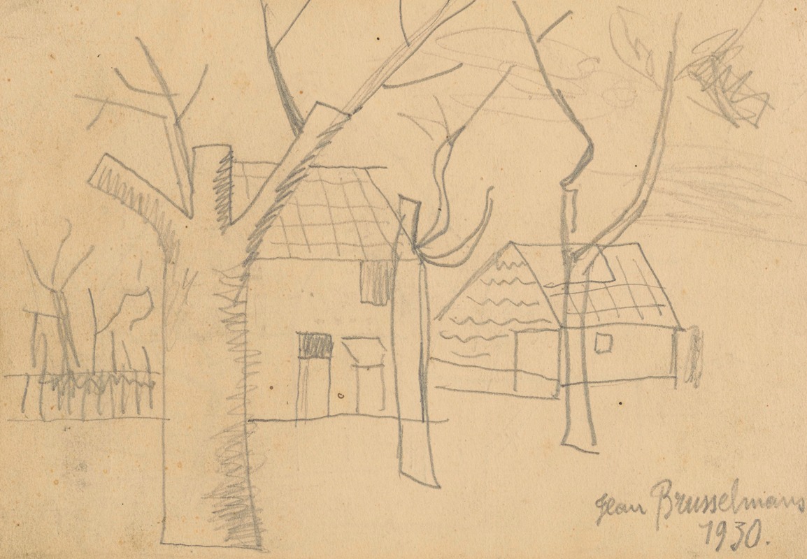 Landscape by Жан Бруссельманс, 1930 — digital art print download