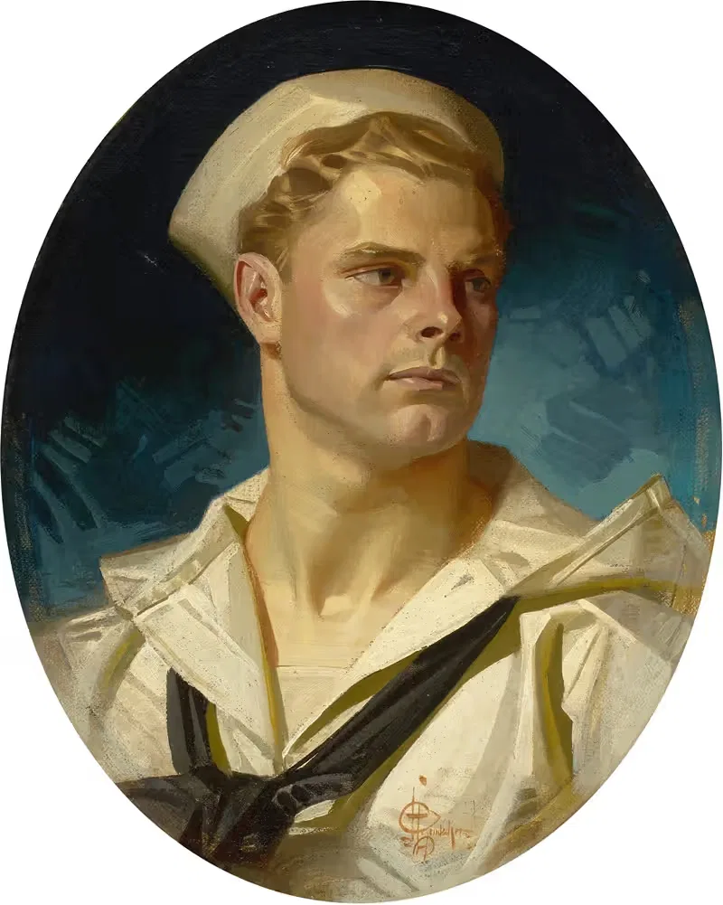 Charles Beach – WWI American Sailor — Joseph Christian Leyendecker