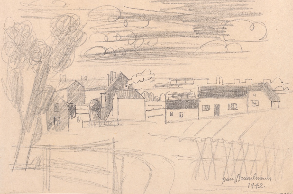 Landscape by Жан Бруссельманс, 1942 — digital art print download