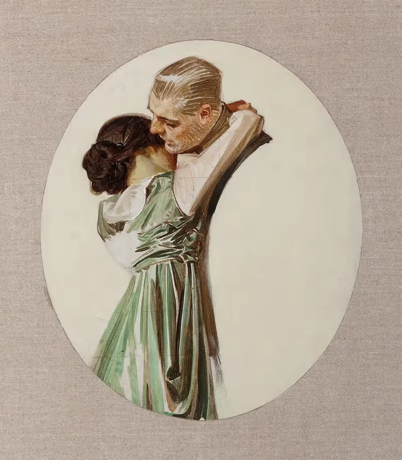 Preliminary study for Saturday Evening Post, May 19 by Joseph Christian Leyendecker, 1917 — digital art print download