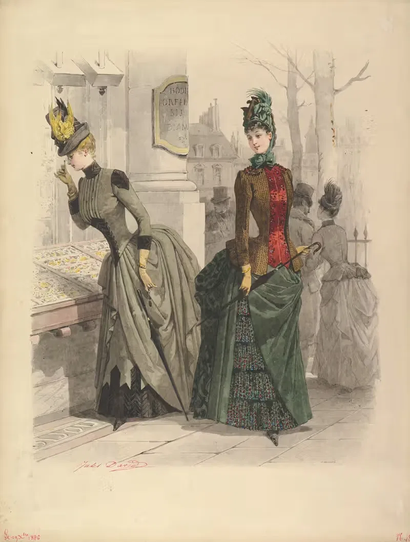 Two Women in Day Dresses — Jules David