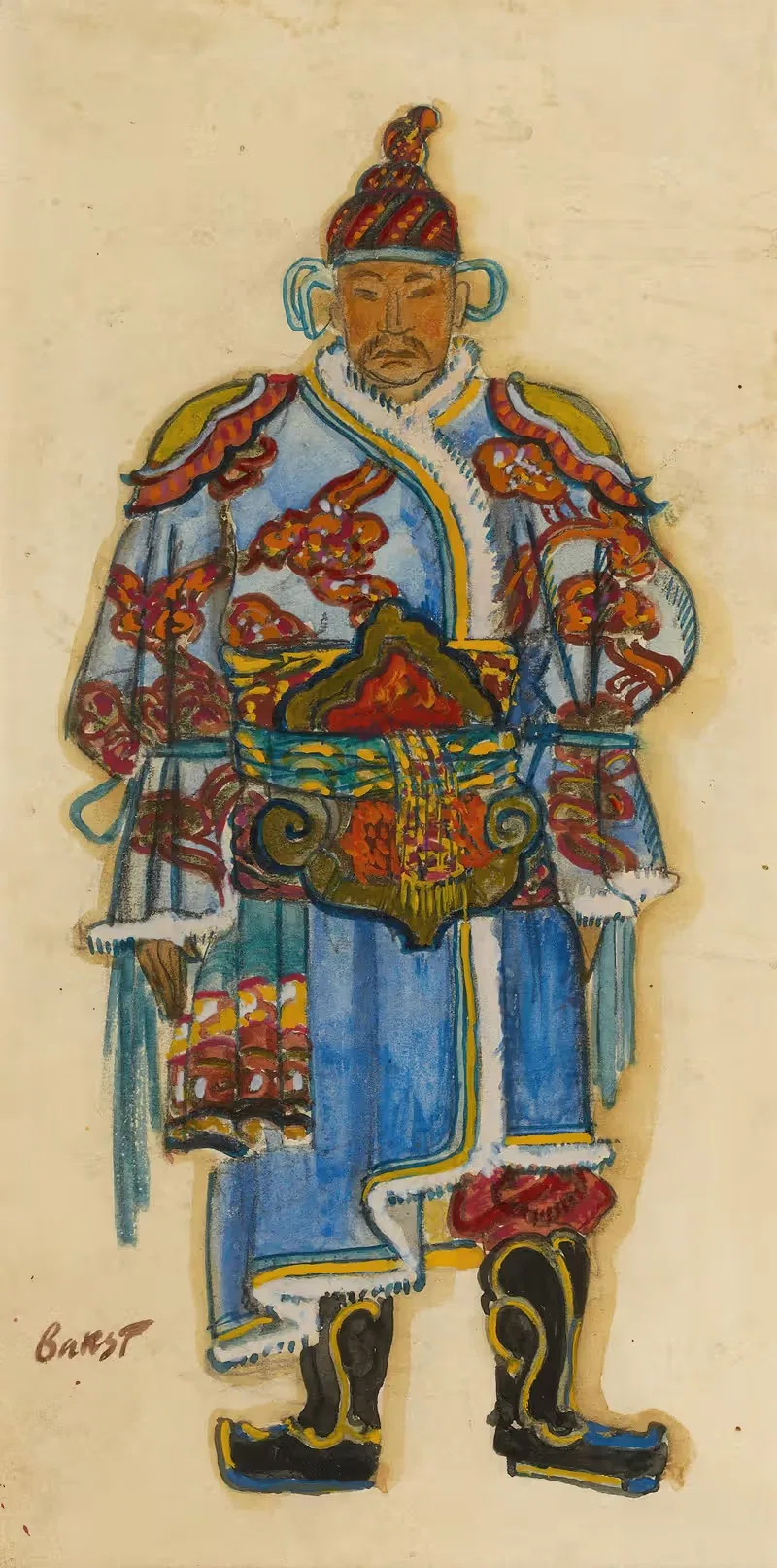 Oriental Costume Design by Léon Bakst — digital art print download