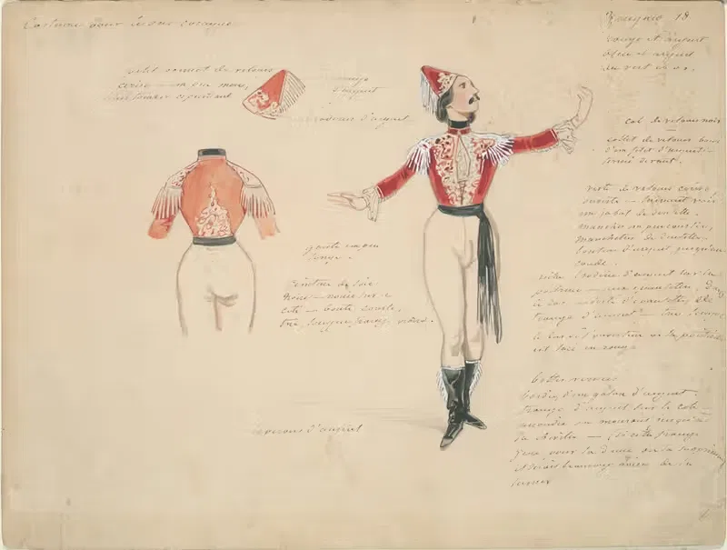 Costume Study for Male Gypsy in 'Zingaro' — Paul Gavarni