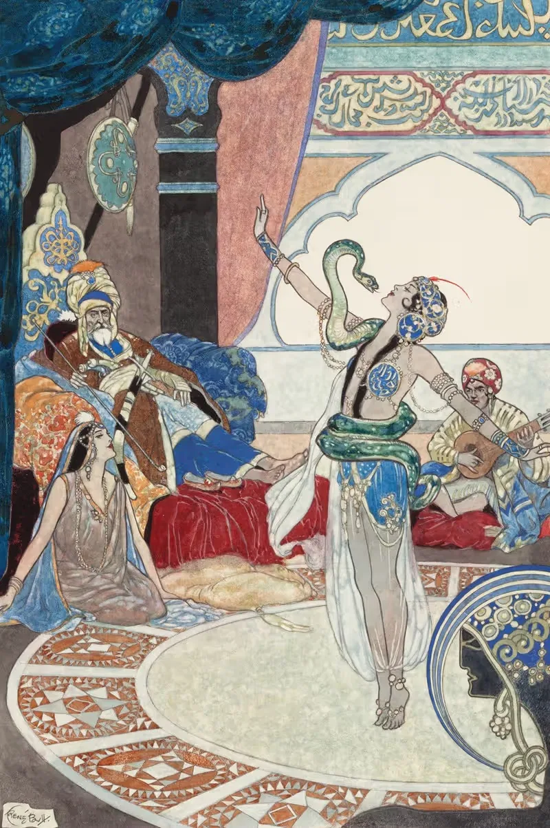 The Snake Charmer by René Bull — digital art print download