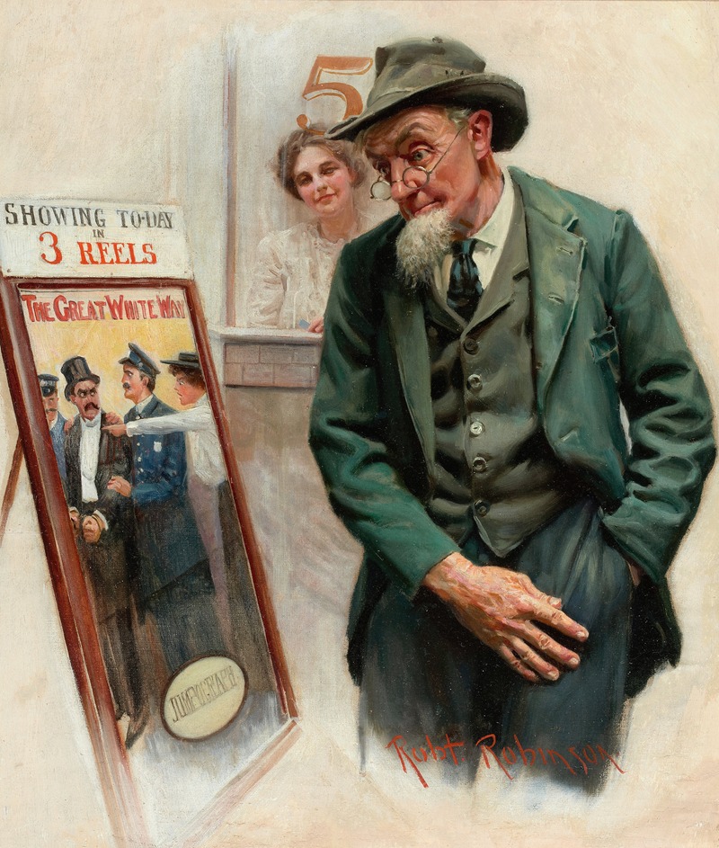Saturday Evening Post cover, May 17 by Robert Robinson, 1913 — digital art print download