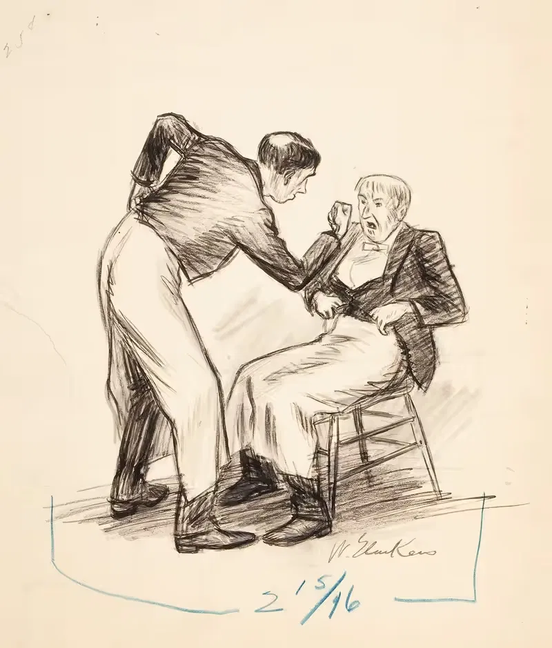 Бой официантов by Уильям Джеймс Глакенс, 1913 — digital art print download