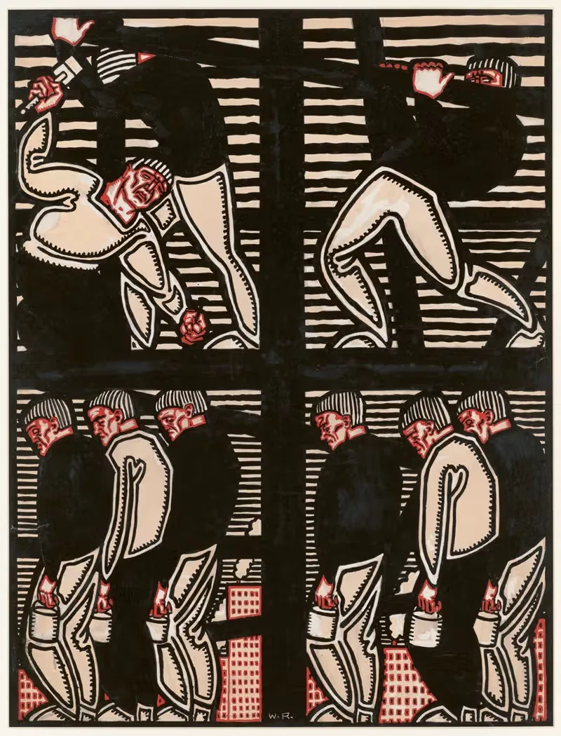Сталевары by Винольд Рейс, 1919 — digital art print download