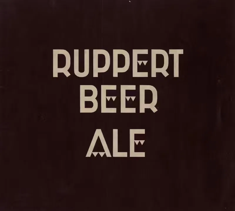 Stylized logo for Ruppert Beer by Winold Reiss, 1935 — digital art print download