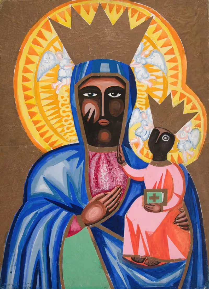 Мать Божья Ченстоховская by Зигмунт Валишевский, 1921 — digital art print download