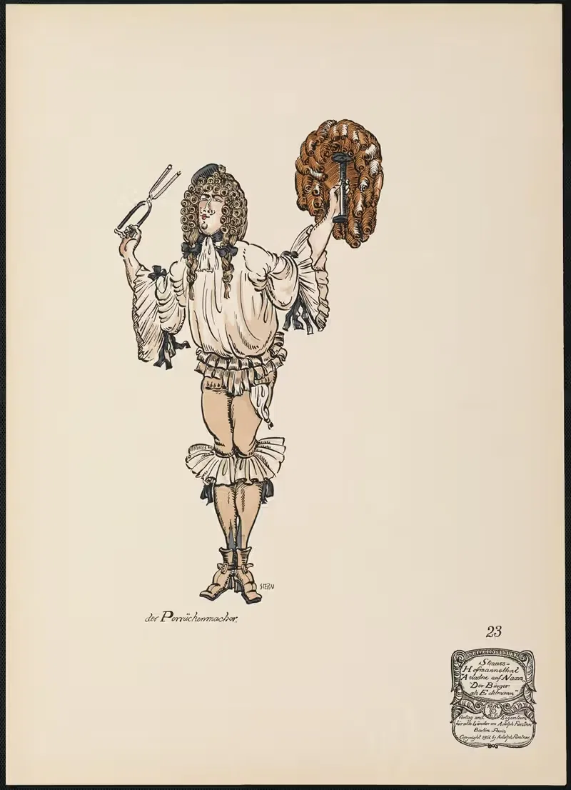 Парикмахер by Эрнст Штерн, 1912 — digital art print download
