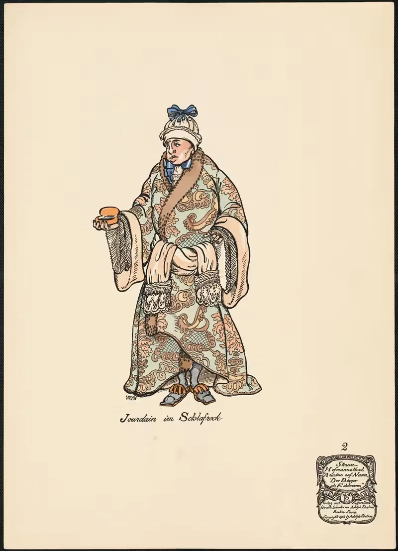 Журден в халате by Эрнст Штерн, 1912 — digital art print download