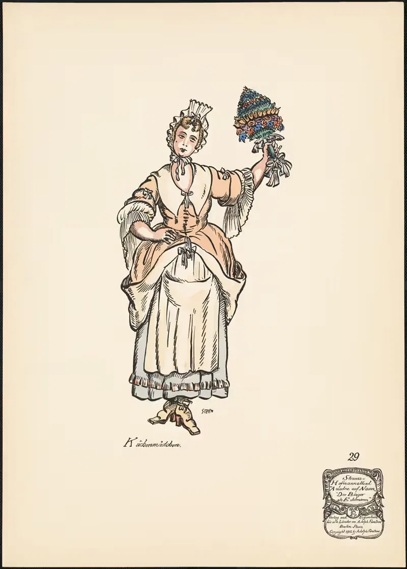 Кухонная девушка by Эрнст Штерн, 1912 — digital art print download