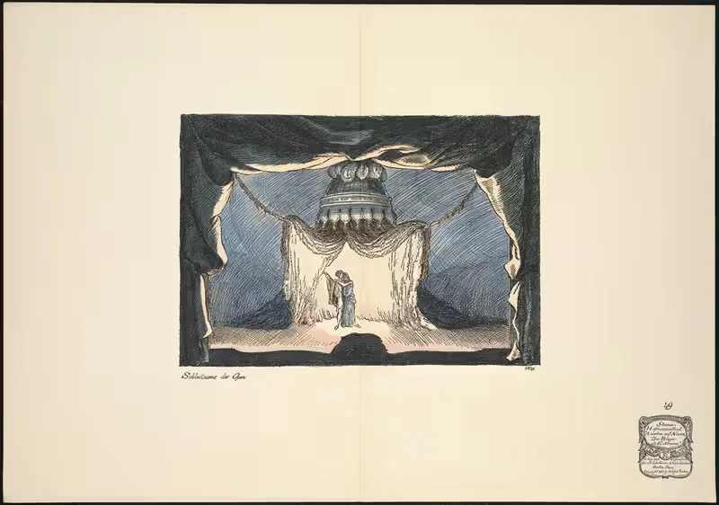 Заключительная сцена оперы by Эрнст Штерн, 1912 — digital art print download