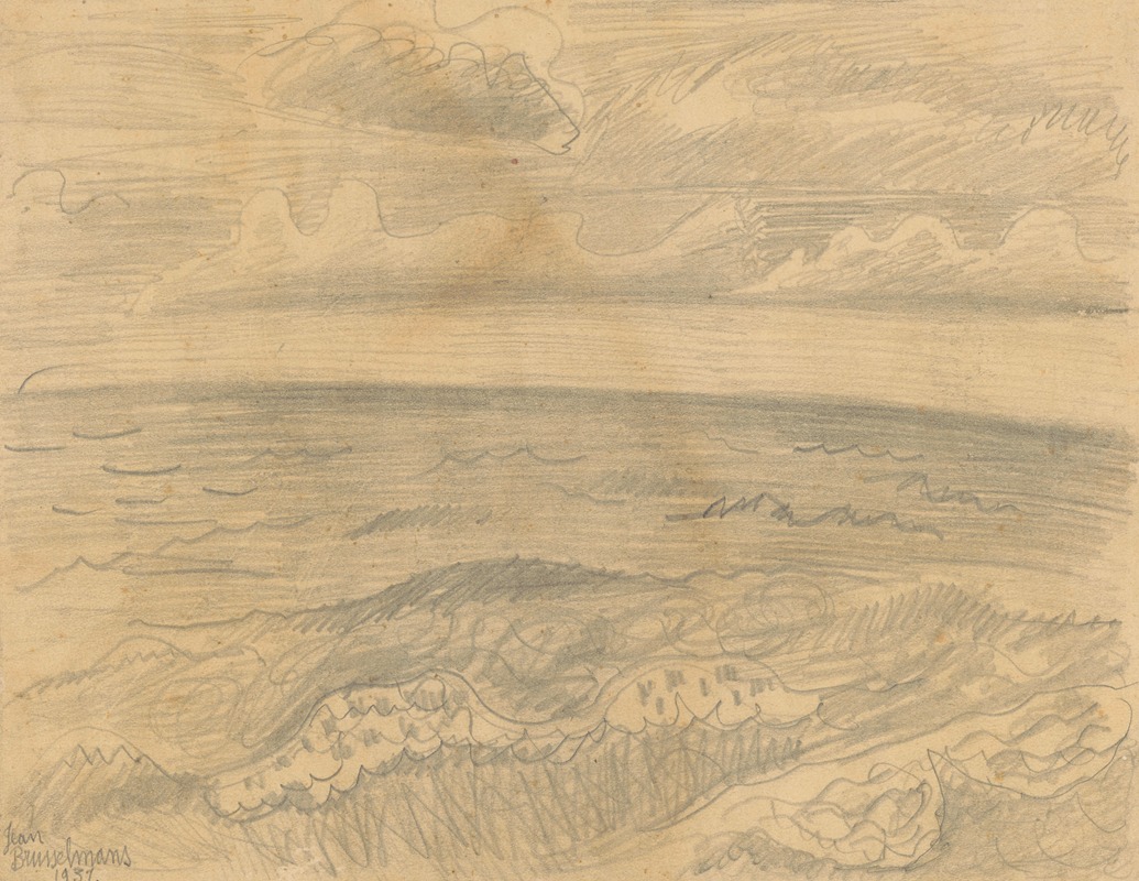 Sea by Жан Бруссельманс, 1931 — digital art print download
