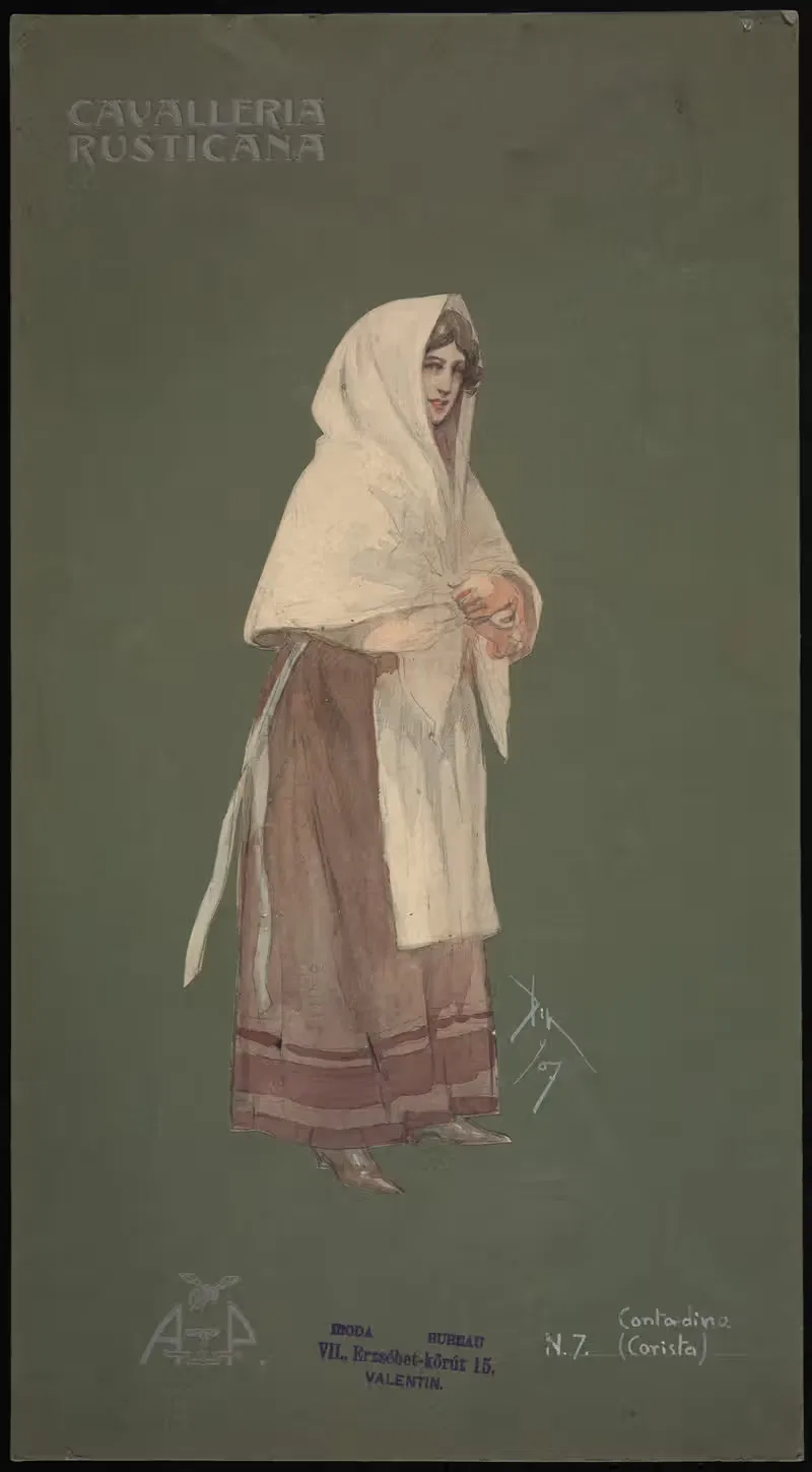 Contadina (corista) by Pipein Gamba, 1906 — digital art print download