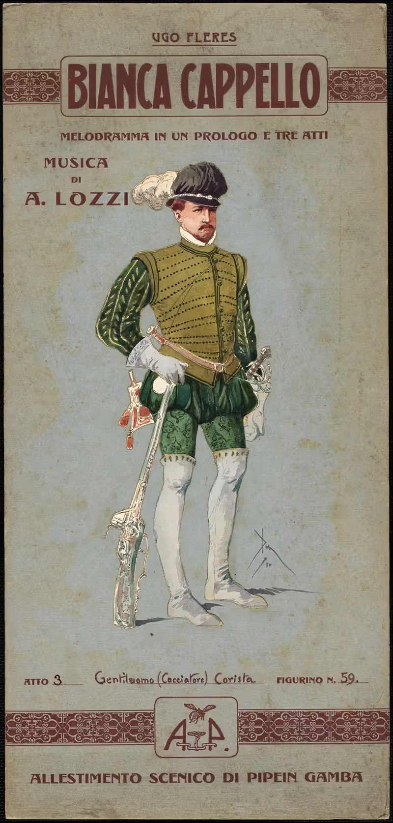 Джентльмен (Охотник) Хорист by Пипейн Гамба, 1910 — digital art print download