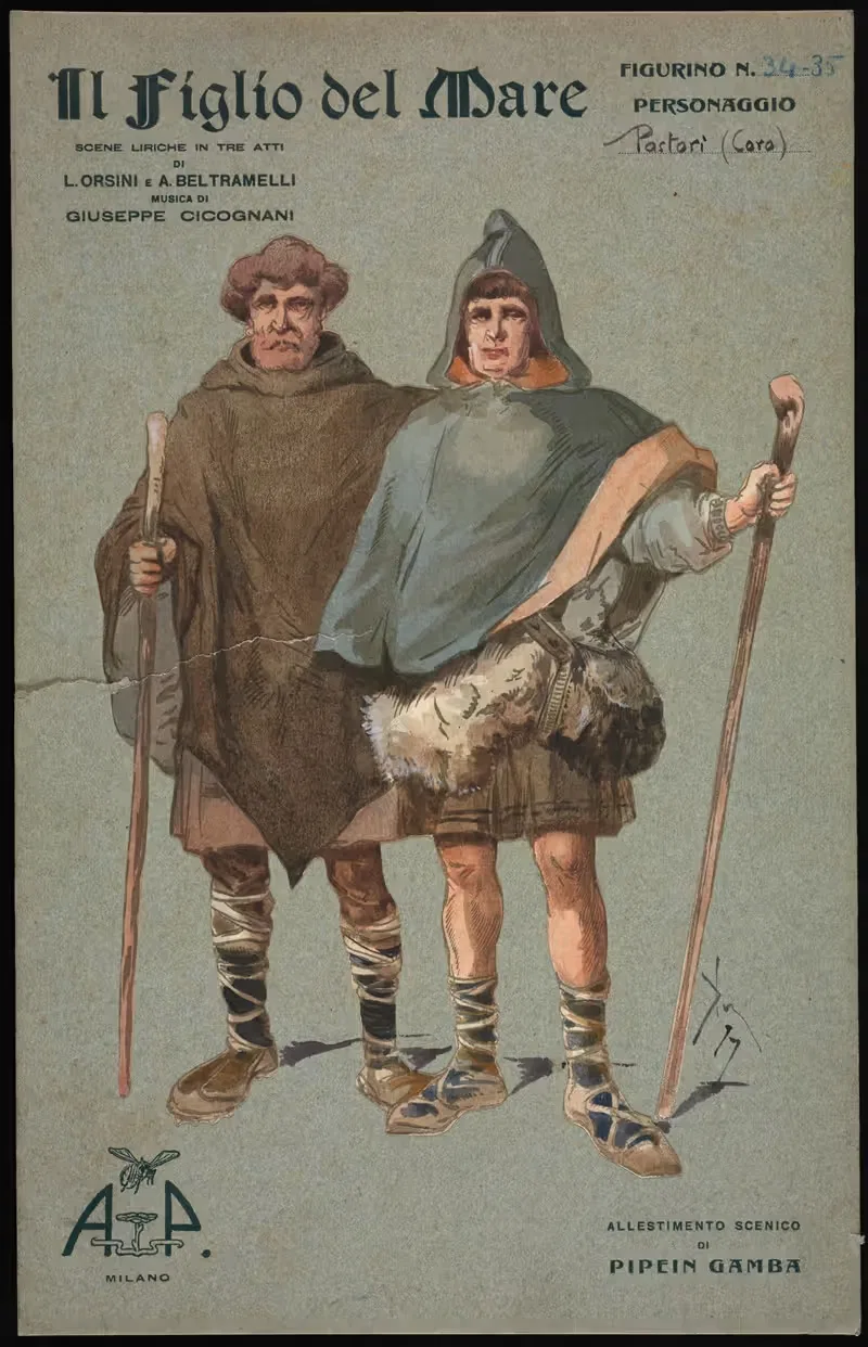 Пасторы (хор) by Пипейн Гамба, 1907 — digital art print download