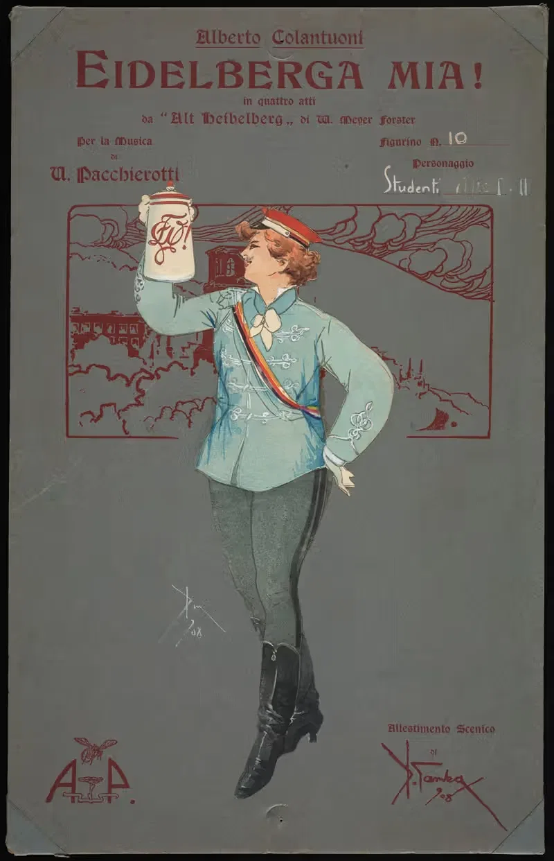 Studenti atti I e II by Pipein Gamba, 1907 — digital art print download