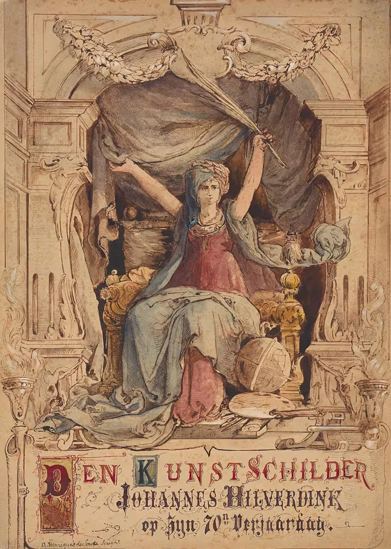 Personificatie van de schilderkunst — Abraham Henriques de Souza