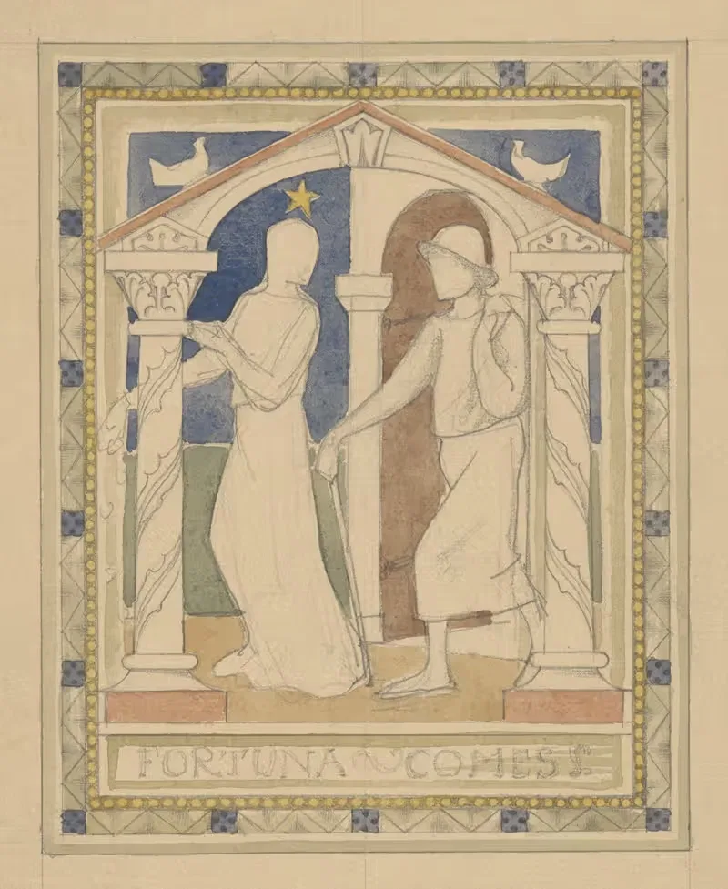 Fortuna Comes by Antoon Derkinderen, 1869 - 1925 — digital art print download