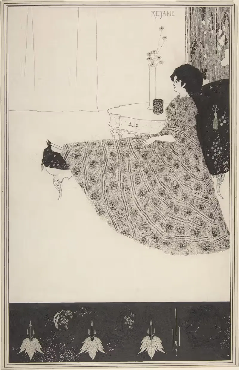 Мадам Режан by Обри Винсент Бирдсли, 1894 — digital art print download