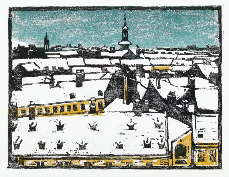 Старые крыши – Свободный дом by Бронсия Коллер-Пинелл — digital art print download