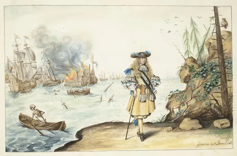 Моисей на берегу у Харвича by Гезина тер Борх, 1667-1687 — digital art print download