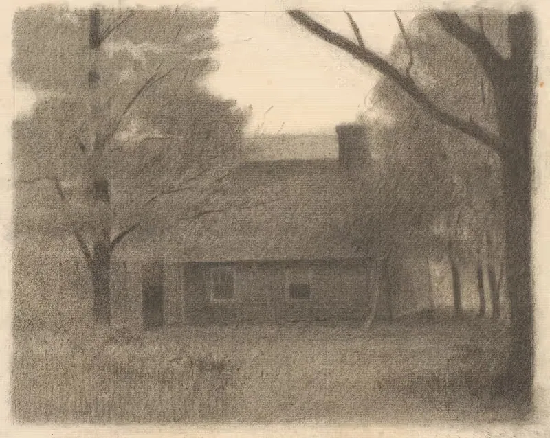 Landscape with a House by Herbert Crowley — digital art print download
