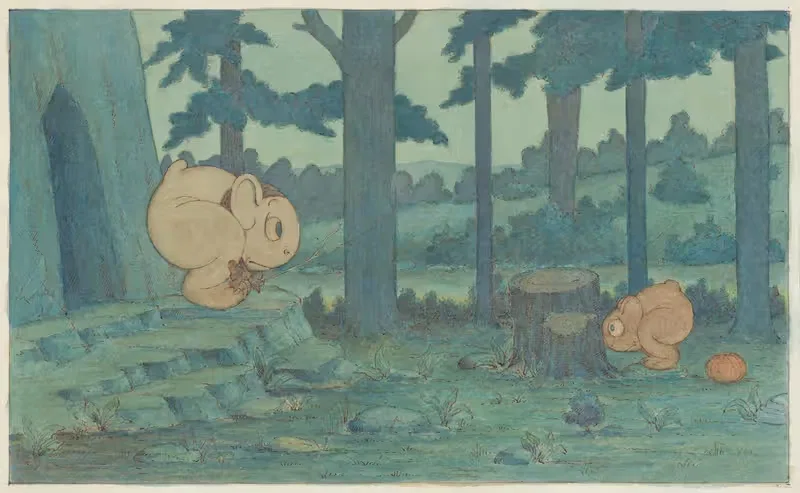 'Wiggle Much' Baby Hiding from Mama — Herbert Crowley