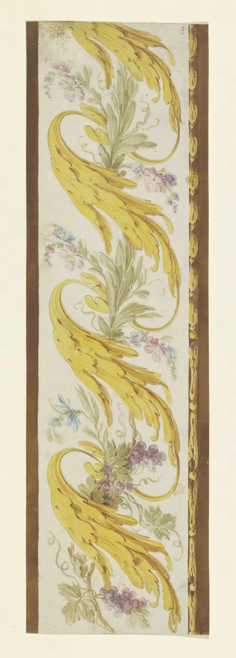Листья и виноград by Ламбертуc Харденберг, 1754 - 1819 — digital art print download