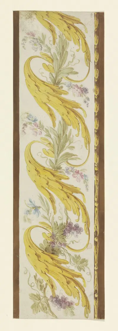 Листья и виноград by Ламбертуc Харденберг, 1754 - 1819 — digital art print download