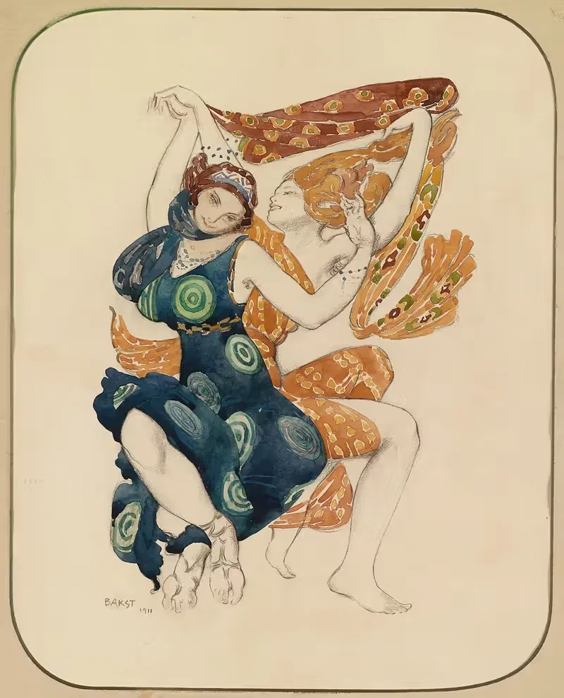 Costume for Narcisse by Tcherepnin — Léon Bakst