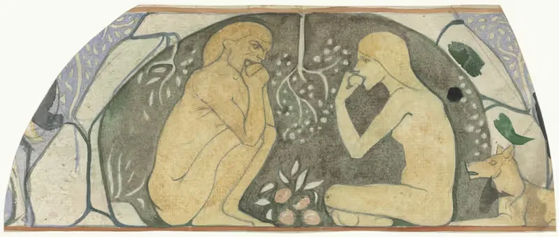 Adam en Eva by Richard Nicolaüs Roland Holst, 1878 - 1938 — digital art print download