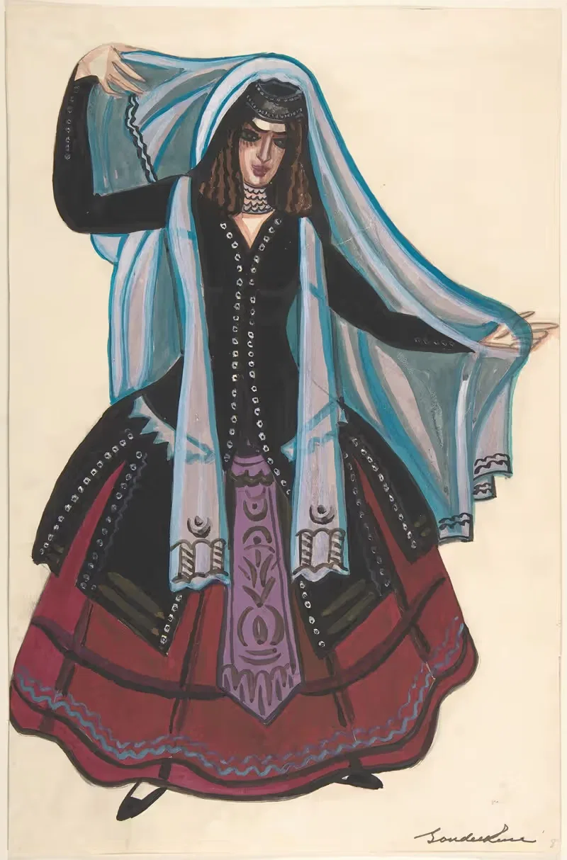 Woman in Arabic costume — Sergey Yurievich Sudeikin